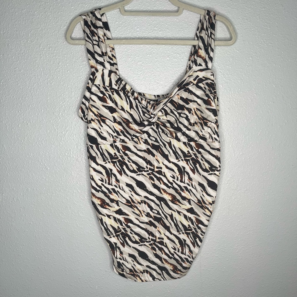 Torrid Zebra Print Tank Top Size 1X